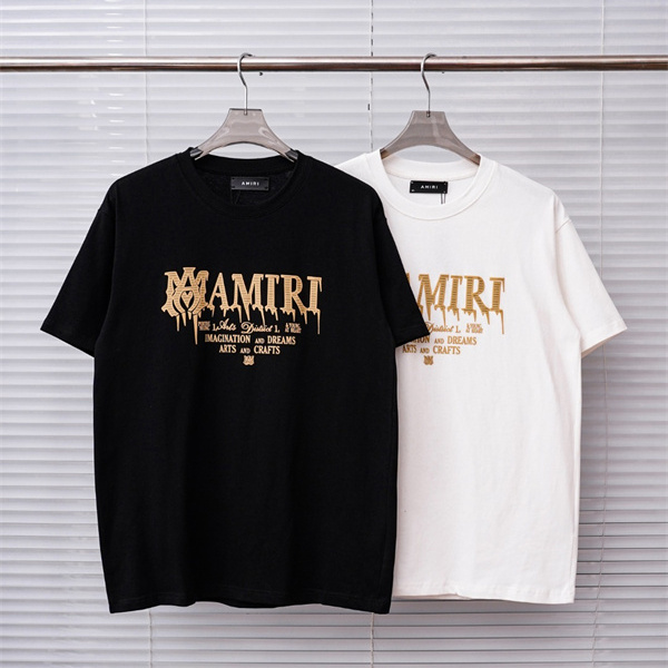 ヴィンテージロゴ オリジナル風プリント デイリーファッション AMIRI アミリ コピー 半袖Tシャツ 定番アイテム