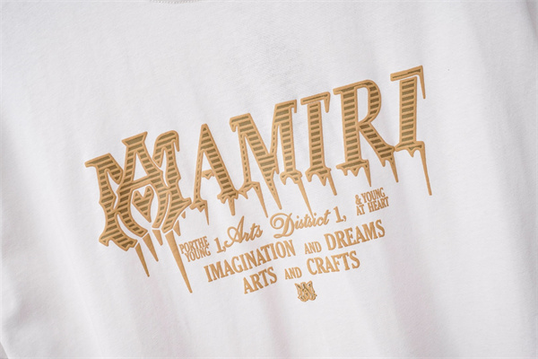 ヴィンテージロゴ オリジナル風プリント デイリーファッション AMIRI アミリ コピー 半袖Tシャツ 定番アイテム