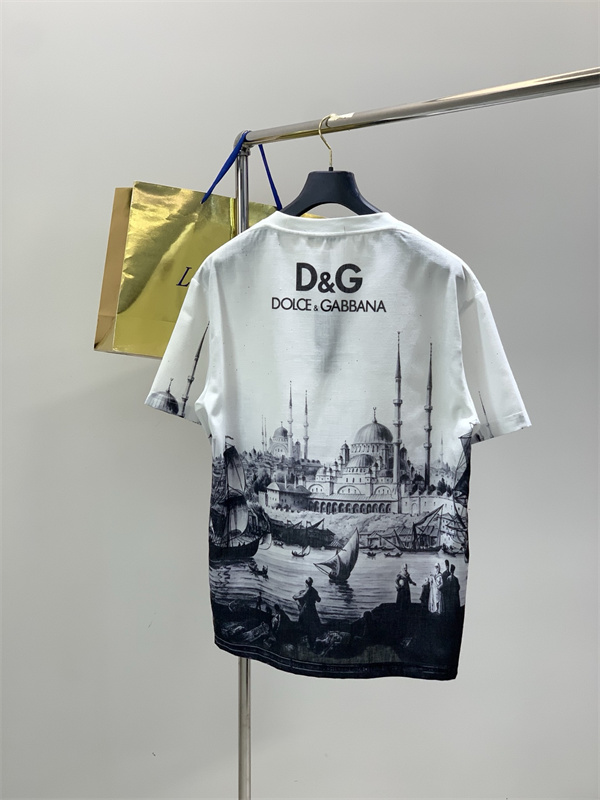 地中海アートプリント リゾートコーデ 夏映えコレクション DOLCE & GABBANA ドルチェ＆ガッバーナ コピー 上下セット売れ筋候補