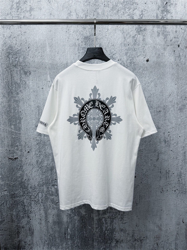 サークルモチーフ 袖ロゴディテール ベーシックライン CHROME HEARTS クロムハーツ コピー 半袖Tシャツ 高評価