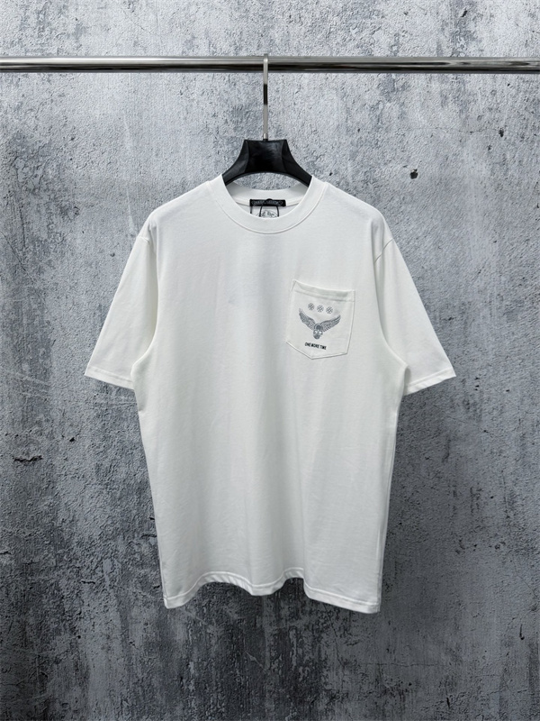 ウィングデザイン アイコンプリント クルーネック CHROME HEARTS クロムハーツ コピー 半袖Tシャツ 売れ筋モデル