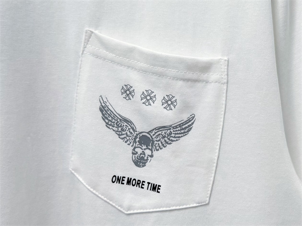 ウィングデザイン アイコンプリント クルーネック CHROME HEARTS クロムハーツ コピー 半袖Tシャツ 売れ筋モデル