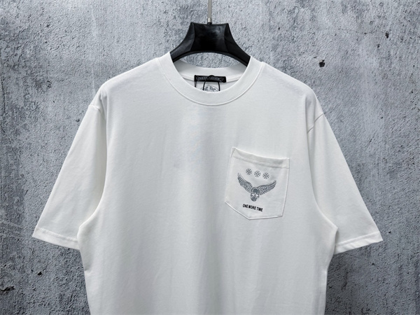 ウィングデザイン アイコンプリント クルーネック CHROME HEARTS クロムハーツ コピー 半袖Tシャツ 売れ筋モデル