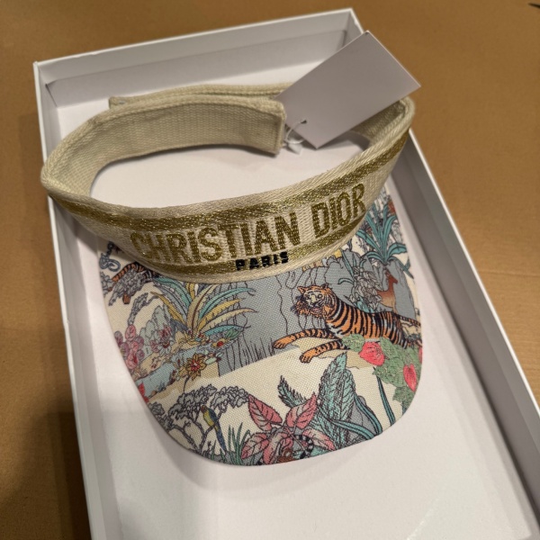 リゾート映え ディオール 激安 アニマルモチーフ サンバイザー Dior 2色展開