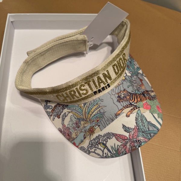 リゾート映え ディオール 激安 アニマルモチーフ サンバイザー Dior 2色展開