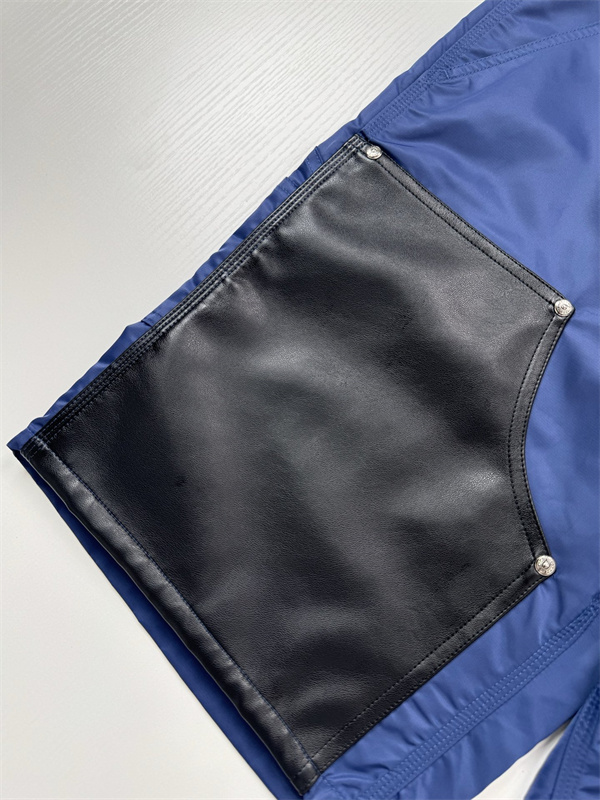 レザー切替 ポケットデザイン クロスモチーフ CHROME HEARTS クロムハーツ コピー ハーフパンツ 高級感スタイル