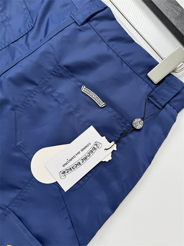レザー切替 ポケットデザイン クロスモチーフ CHROME HEARTS クロムハーツ コピー ハーフパンツ 高級感スタイル