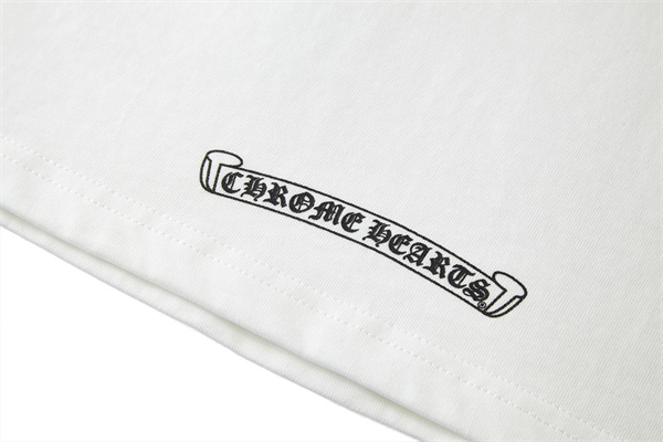 アイコンロゴ 胸元デザイン ベーシックウェア 着回し自在 CHROME HEARTS クロムハーツ コピー 半袖Tシャツ トレンド感