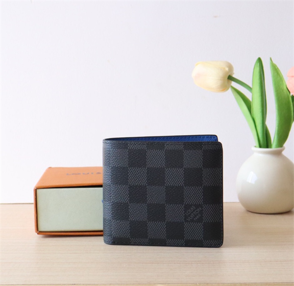 プレゼント最適☆LOUIS VUITTONルイヴィトン二つ折り財布コピーDamier Graphite Slender Wallet【N00091】