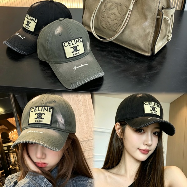 限定入荷 つば先ダメージ セリーヌ キャップ 主役級 CELINE 激安