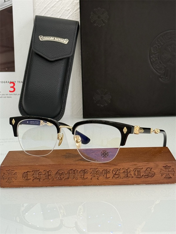 最高品質クロムハーツメガネスーパーコピーCHROME HEART 2026SSトレンドEVAGILIST  SIZE：53口20-145