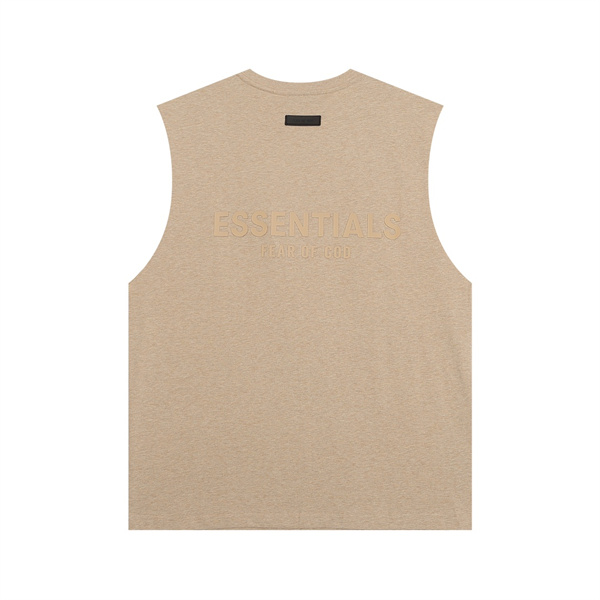 ミニマルデザイン ワイドフォルム ESSENTIALS エッセンシャルズ コピー ノースリーブTシャツ カジュアルコーデ 存在感