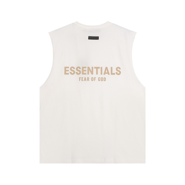 ミニマルデザイン ワイドフォルム ESSENTIALS エッセンシャルズ コピー ノースリーブTシャツ カジュアルコーデ 存在感