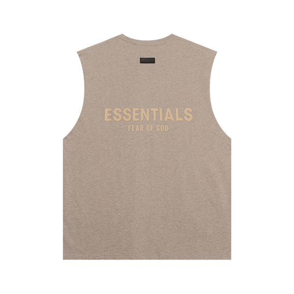 ミニマルデザイン ワイドフォルム ESSENTIALS エッセンシャルズ コピー ノースリーブTシャツ カジュアルコーデ 存在感