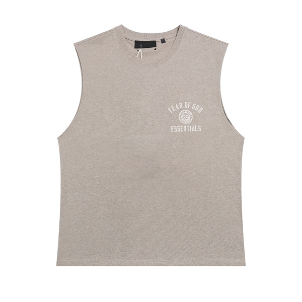 ロゴアクセント シンプルシルエット ESSENTIALS エッセンシャルズ コピー ノースリーブTシャツ カジュアルスタイル おしゃれコーデ
