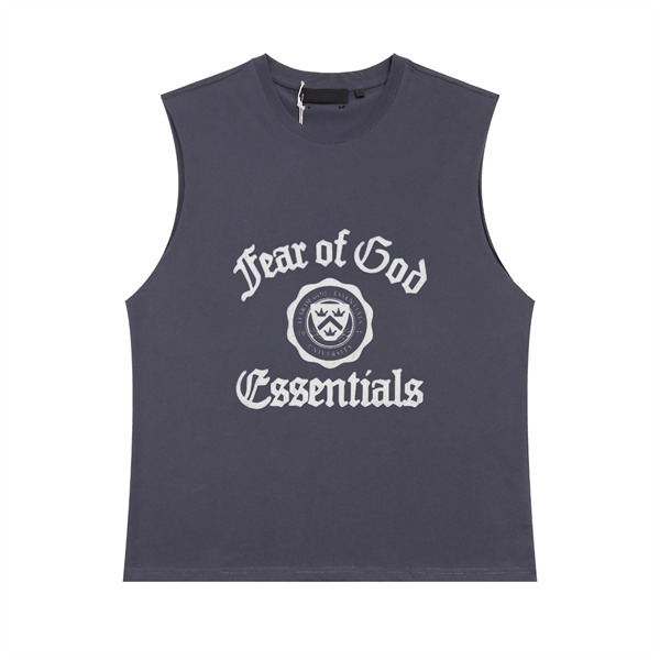 フロントプリント ミニマルフォルム ESSENTIALS エッセンシャルズ コピー ノースリーブTシャツ メンズスタイル 限定デザイン
