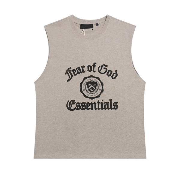 フロントプリント ミニマルフォルム ESSENTIALS エッセンシャルズ コピー ノースリーブTシャツ メンズスタイル 限定デザイン