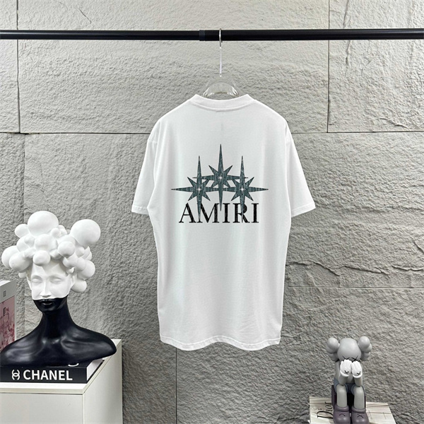 スタープリント ロックテイスト AMIRI アミリ コピー 半袖Tシャツ カジュアルウェア 存在感あるデザイン ブランド感