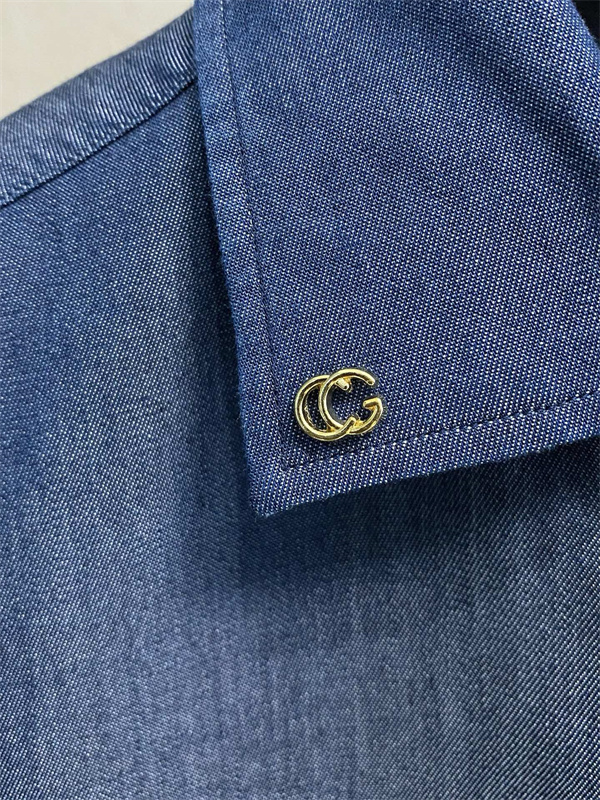 クラシックデザイン 襟付きフォルム 程よいフィット感 GUCCI グッチ コピー 長袖シャツ 海外人気 スマートカジュアル