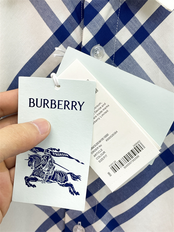 オーバーチェック柄 レギュラーカラー パターンワーク BURBERRY バーバリー コピー 半袖シャツ 爽快な印象 春夏スタイル