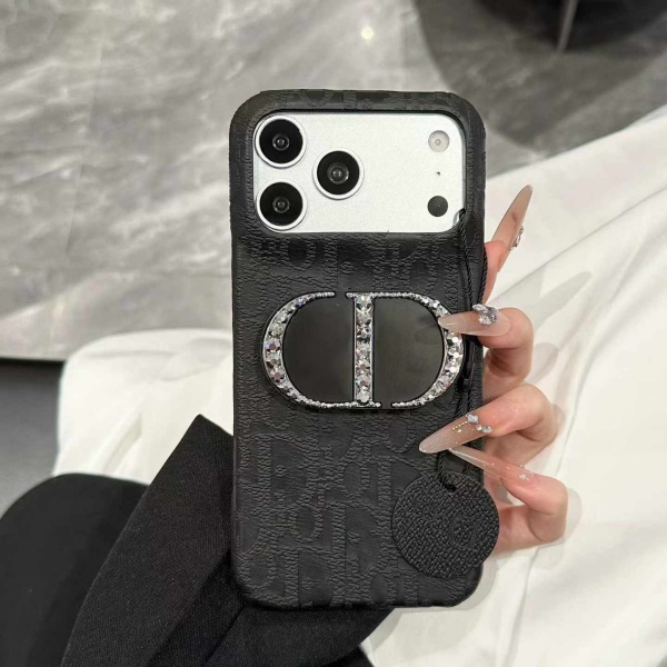 コーデ映え ビジュー装飾 Dior スマホケース 豊富なカラー展開 ディオール 背面デザイン