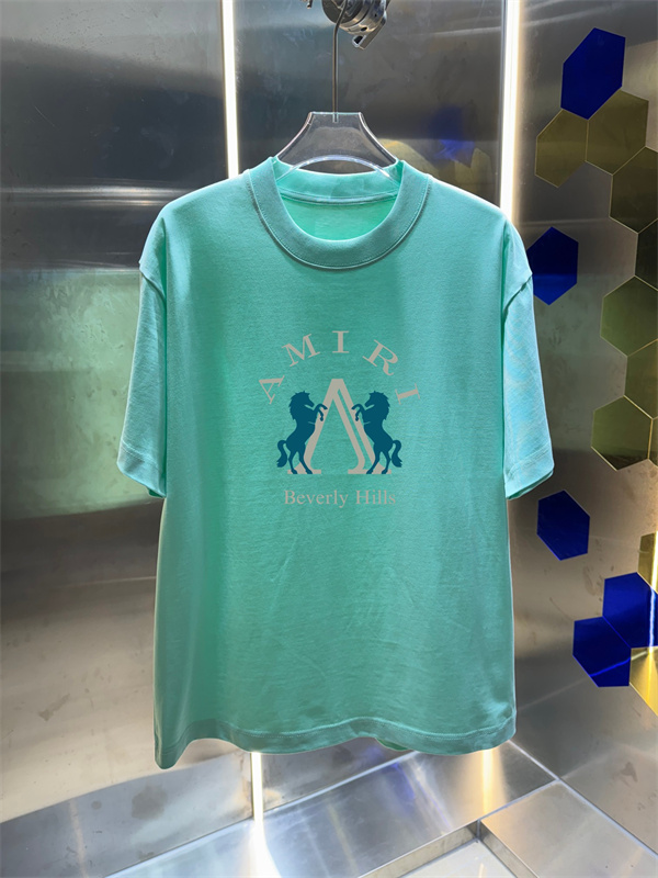 フロントプリント アートロゴデザイン コットンウェア AMIRI アミリ コピー 半袖Tシャツ ヴィンテージテイスト ストリートファッション