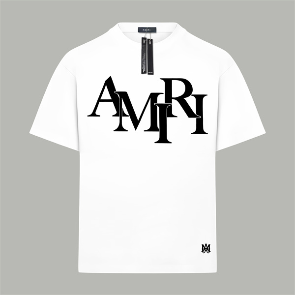 ビッグロゴグラフィック クルーネック 2026新作 AMIRI アミリ コピー 半袖Tシャツ ブランドアイコン シンプルモード