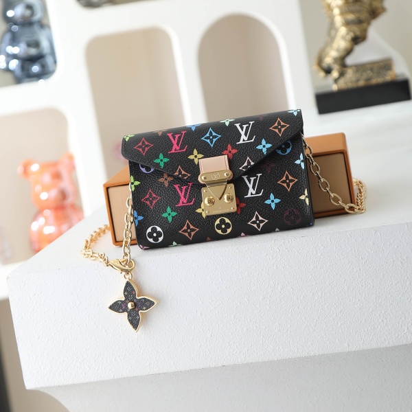 限定コレクション M4625Z ブラックマルチカラー チェーンウォレット ルイ・ヴィトン Sロック仕様 Louis Vuitton