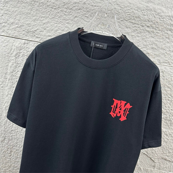 バックグラフィック Hollywoodモチーフ ロゴプリント AMIRI アミリ コピー 半袖Tシャツ クルーネック 2026トレンド