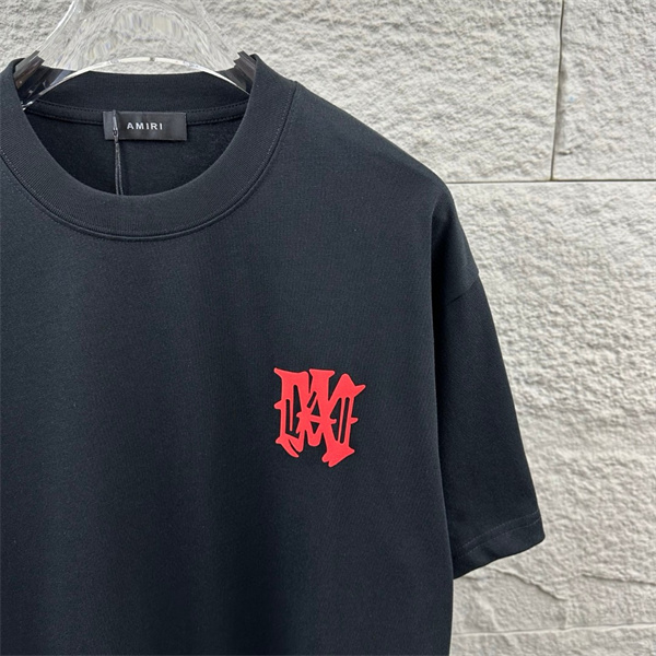 バックグラフィック Hollywoodモチーフ ロゴプリント AMIRI アミリ コピー 半袖Tシャツ クルーネック 2026トレンド
