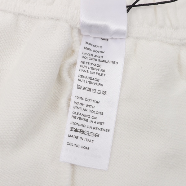 定番人気 ワンポイント刺繍 CELINE ショートパンツ セリーヌ ドローコード仕様 デイリー主力
