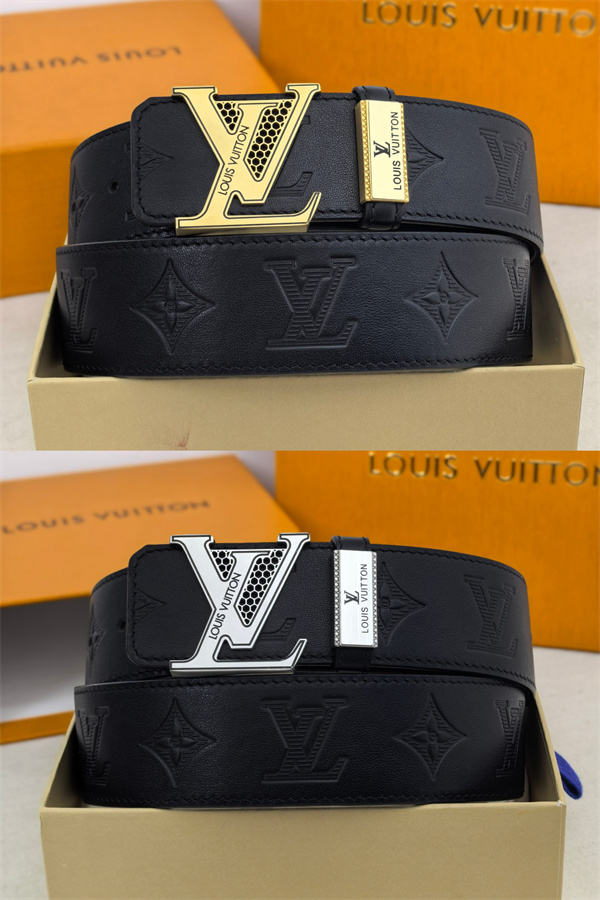モノグラム型押し ゴールドLVバックル ハニカム装飾 LOUIS VUITTON ルイヴィトン コピー ベルト 新作注目