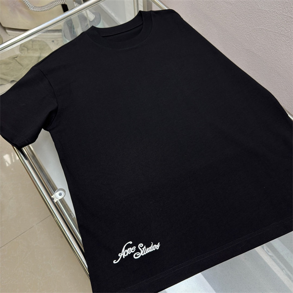裾サインレタリング コットンジャージー ワイドフォルム ACNE STUDIOS アクネストゥディオズ コピー 半袖Tシャツ 限定感漂う