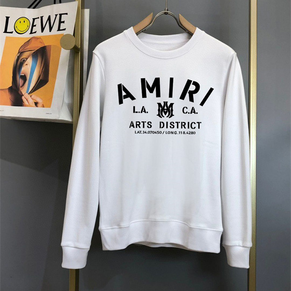 L.A. ARTS DISTRICTプリント ドロップショルダー リブ仕立て AMIRI アミリ コピー トレーナー 都会派注目