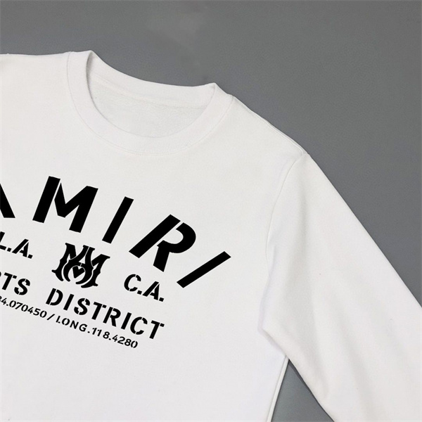 L.A. ARTS DISTRICTプリント ドロップショルダー リブ仕立て AMIRI アミリ コピー トレーナー 都会派注目