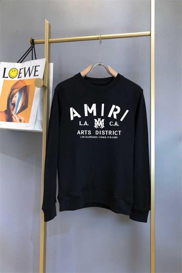 L.A. ARTS DISTRICTプリント ドロップショルダー リブ仕立て AMIRI アミリ コピー トレーナー 都会派注目