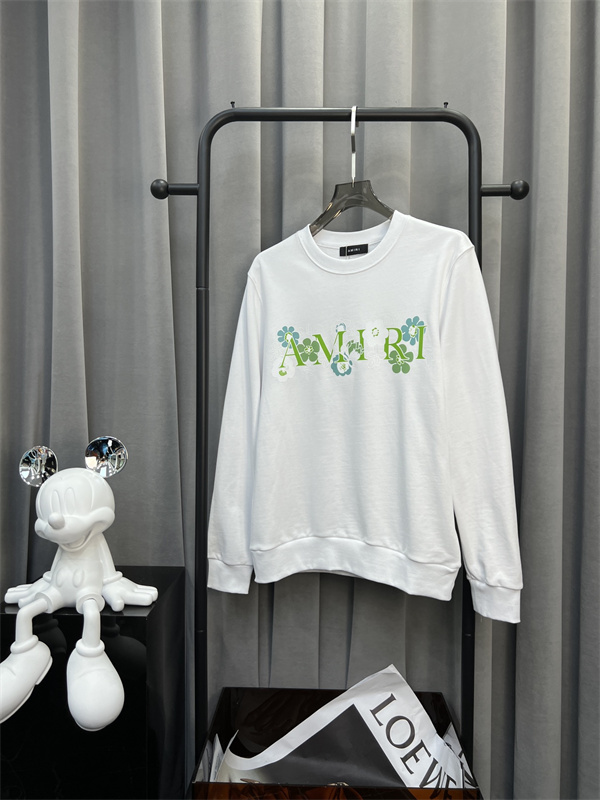 アート文字 グリーンアクセント ゆとりある身幅 AMIRI アミリ コピー スウェット ストリート即戦力 売れ筋上位
