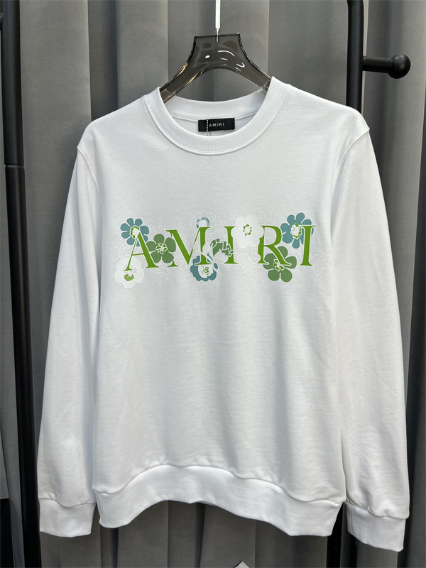 アート文字 グリーンアクセント ゆとりある身幅 AMIRI アミリ コピー スウェット ストリート即戦力 売れ筋上位