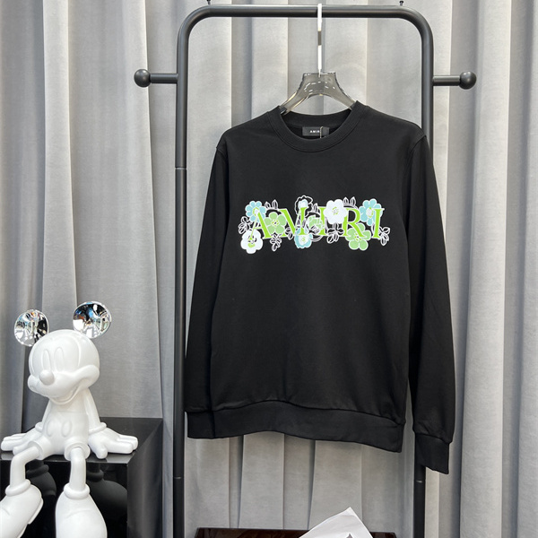 アート文字 グリーンアクセント ゆとりある身幅 AMIRI アミリ コピー スウェット ストリート即戦力 売れ筋上位