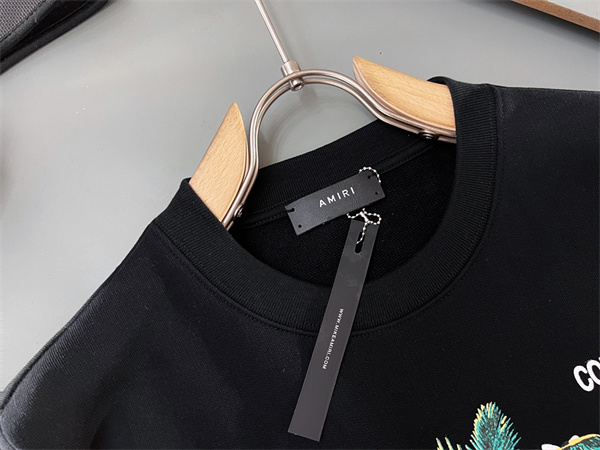 カリフォルニアグラフィック パームツリープリント 厚手コットン AMIRI アミリ コピー クルーネックスウェット レトロ注目