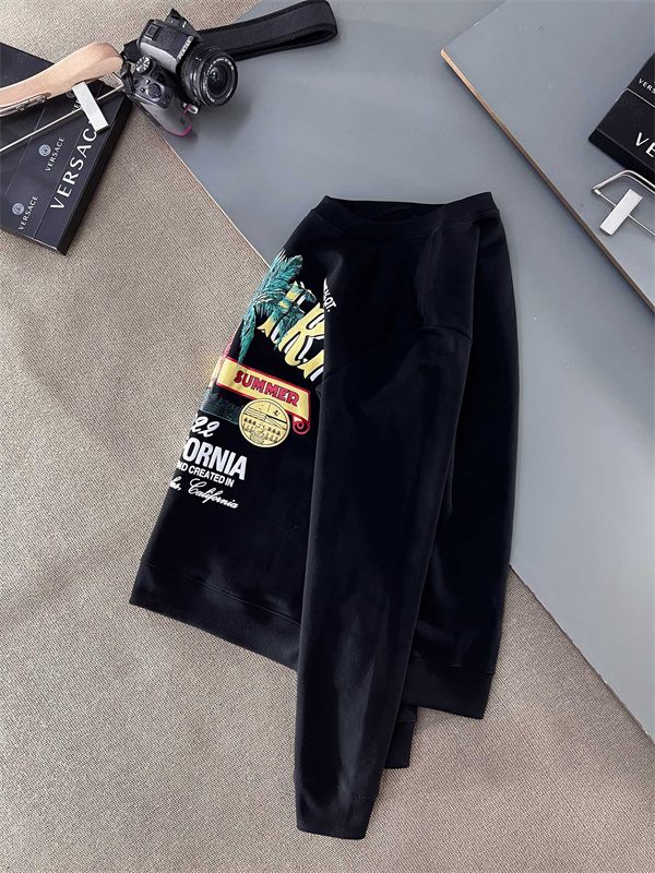 カリフォルニアグラフィック パームツリープリント 厚手コットン AMIRI アミリ コピー クルーネックスウェット レトロ注目