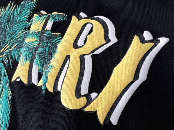 カリフォルニアグラフィック パームツリープリント 厚手コットン AMIRI アミリ コピー クルーネックスウェット レトロ注目
