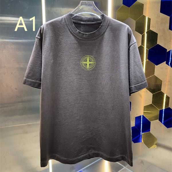 ウォッシュ加工 ワンポイントデザイン 春夏コーデ向け STONE ISLAND ストーンアイランド コピー 半袖トップス 話題アイテム 売れ筋