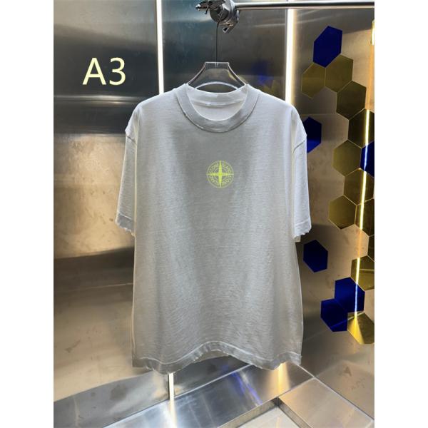 ウォッシュ加工 ワンポイントデザイン 春夏コーデ向け STONE ISLAND ストーンアイランド コピー 半袖トップス 話題アイテム 売れ筋