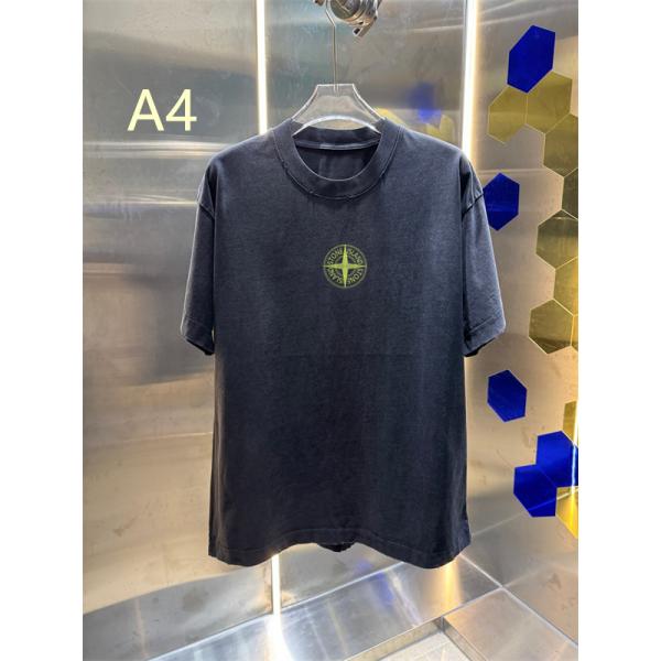 ウォッシュ加工 ワンポイントデザイン 春夏コーデ向け STONE ISLAND ストーンアイランド コピー 半袖トップス 話題アイテム 売れ筋