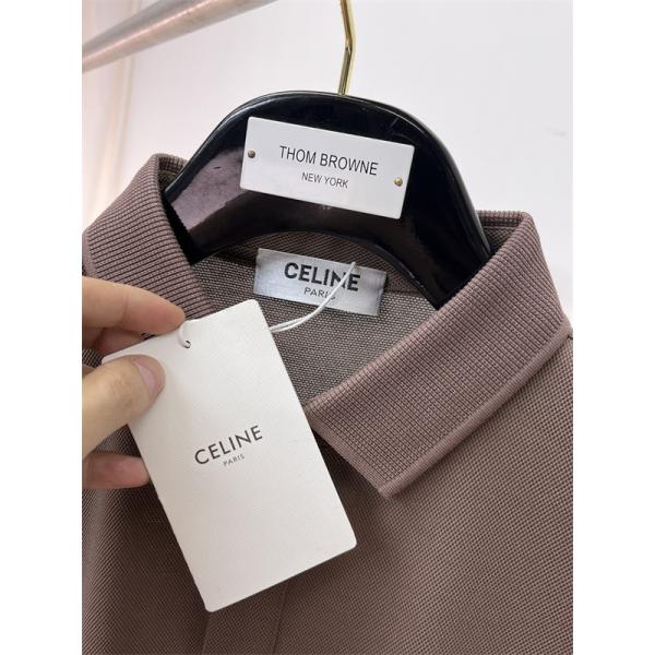2026春夏 襟付きデザイン 胸元ミニロゴ 上品カジュアル CELINE セリーヌ コピー 半袖ポロシャツ きれいめ日常着
