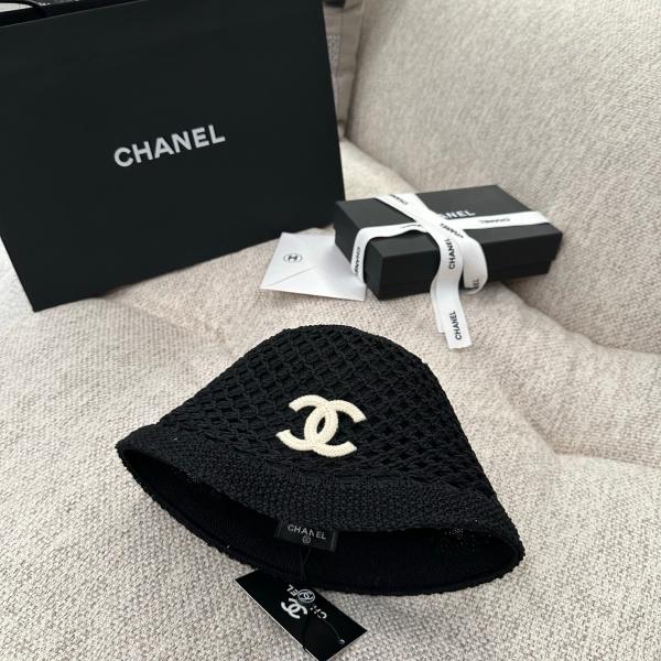 2026新作 CHANEL シャネル 透かし編みバケットハット レディース サマーニット帽 軽量通気性 ワイドブリム ココマークデザイン