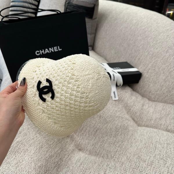 2026新作 CHANEL シャネル 透かし編みバケットハット レディース サマーニット帽 軽量通気性 ワイドブリム ココマークデザイン