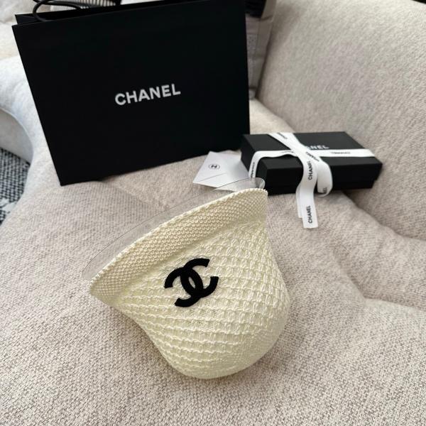 2026新作 CHANEL シャネル 透かし編みバケットハット レディース サマーニット帽 軽量通気性 ワイドブリム ココマークデザイン