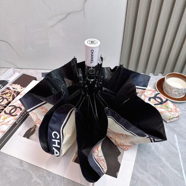 2026新作 CHANEL シャネル 全自動折りたたみ傘 晴雨兼用 UVカット 遮熱 軽量 ワンタッチ開閉 UPF50+ ギフトボックス付き